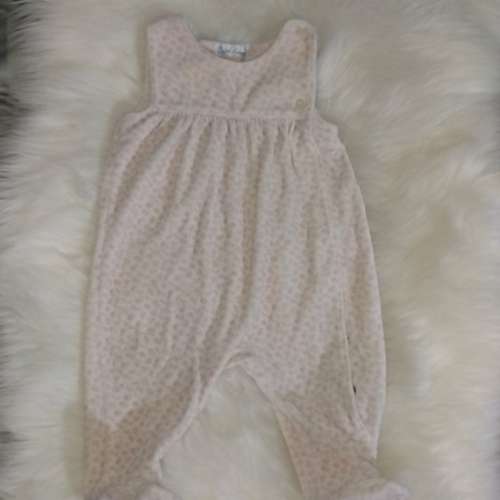 Ralph lauren pink coverall 3/6 months